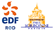 combined logo of edf r&d and sorbonne