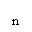 LATIN SUBSCRIPT SMALL LETTER N