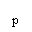LATIN SUBSCRIPT SMALL LETTER P