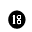 NEGATIVE CIRCLED NUMBER EIGHTEEN