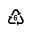 RECYCLING SYMBOL FOR TYPE-6 PLASTICS