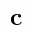 MATHEMATICAL BOLD SMALL C