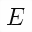 MATHEMATICAL ITALIC CAPITAL E