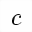 MATHEMATICAL ITALIC SMALL C