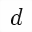 MATHEMATICAL ITALIC SMALL D