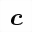 MATHEMATICAL BOLD ITALIC SMALL C