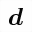 MATHEMATICAL BOLD ITALIC SMALL D