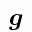 MATHEMATICAL BOLD ITALIC SMALL G