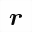 MATHEMATICAL BOLD ITALIC SMALL R