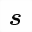 MATHEMATICAL BOLD ITALIC SMALL S