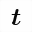 MATHEMATICAL BOLD ITALIC SMALL T