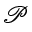 MATHEMATICAL BOLD SCRIPT CAPITAL P