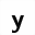 MATHEMATICAL SANS-SERIF BOLD SMALL Y