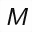 MATHEMATICAL SANS-SERIF ITALIC CAPITAL M