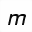 MATHEMATICAL SANS-SERIF ITALIC SMALL M