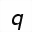 MATHEMATICAL SANS-SERIF ITALIC SMALL Q