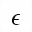 MATHEMATICAL ITALIC EPSILON SYMBOL