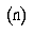 PARENTHESIZED LATIN SMALL LETTER N