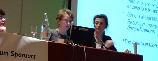 Lisa Seeman and Janet Daly seated on stage during Session 3