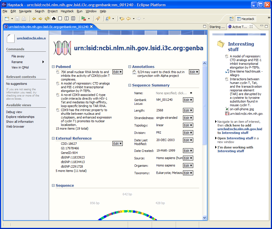 Haystack Semantic Web Broswer