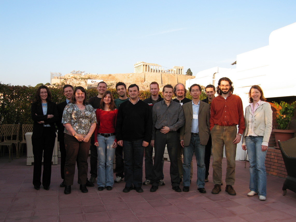 Picture of the group taken during the 2nd F2F meeting in Athens, Greece. 
View of the Acropolis from the Divani Hotel terrace