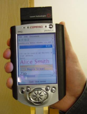 XSmiles on an Ipaq