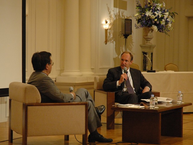Jun Murai (Keio University), Tim Berners-Lee (W3C/MIT)