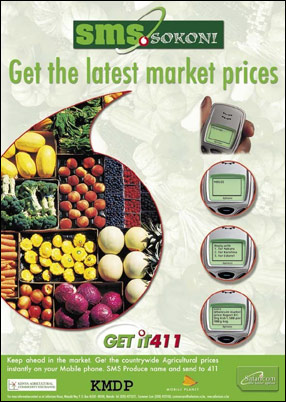 sms based system to get the market price for goods