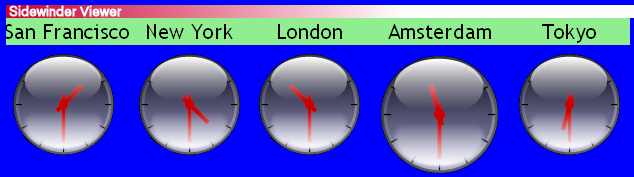 A world clock written using XForms