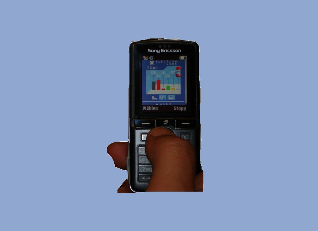 Screenshot of a phone using WICD