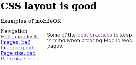 CSS layout - desktop