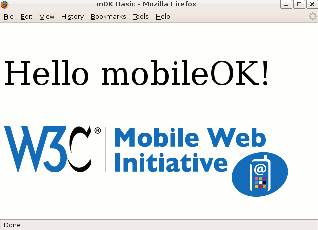 Hello mOK - desktop