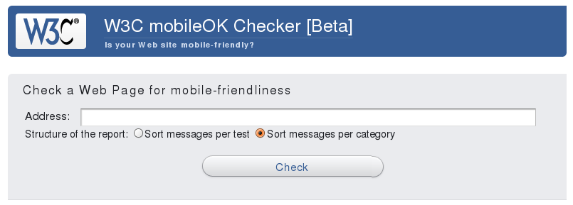 W3C mobileOK Basic checker