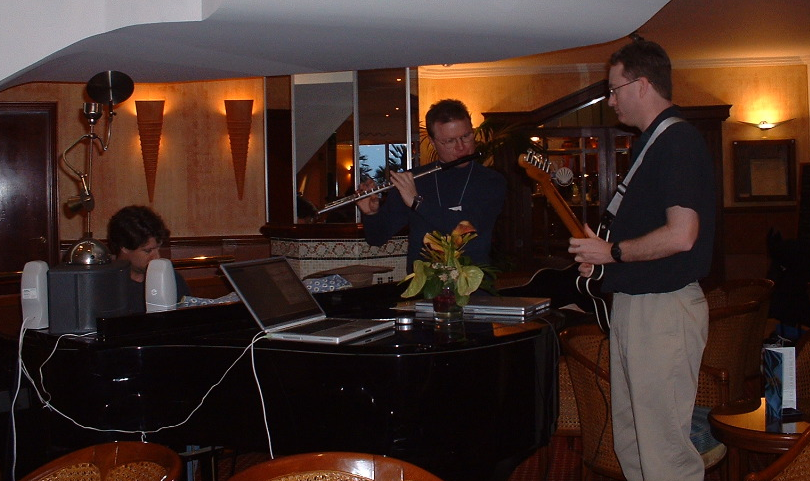 W3C TPAC geeks jamming at the hotel piano