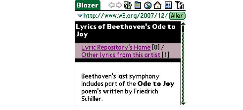 Beethoven page after adapting it to a phone