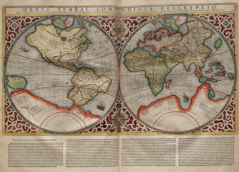 Mercator Junior's map of the world