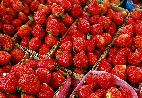 Multiple strawberries.