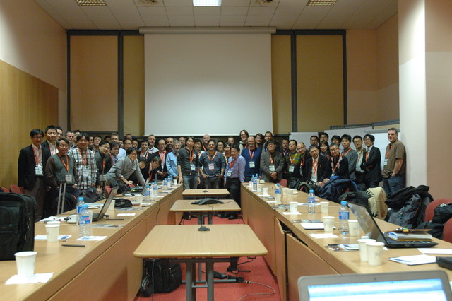 Group photo from the Web and TV IG f2f meeting at TPAC2012