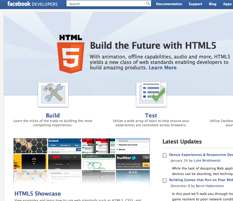 Facebook HTML5
