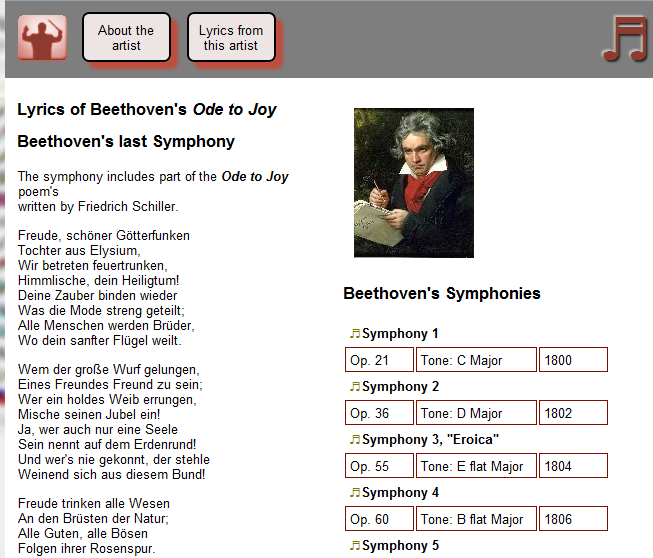Beethoven page for screens more than 600px wide