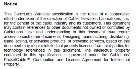 extract from wi-fi spec licence - it might cost you to implement this
