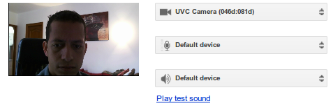 Example of selecting a media capture device from within a Web app