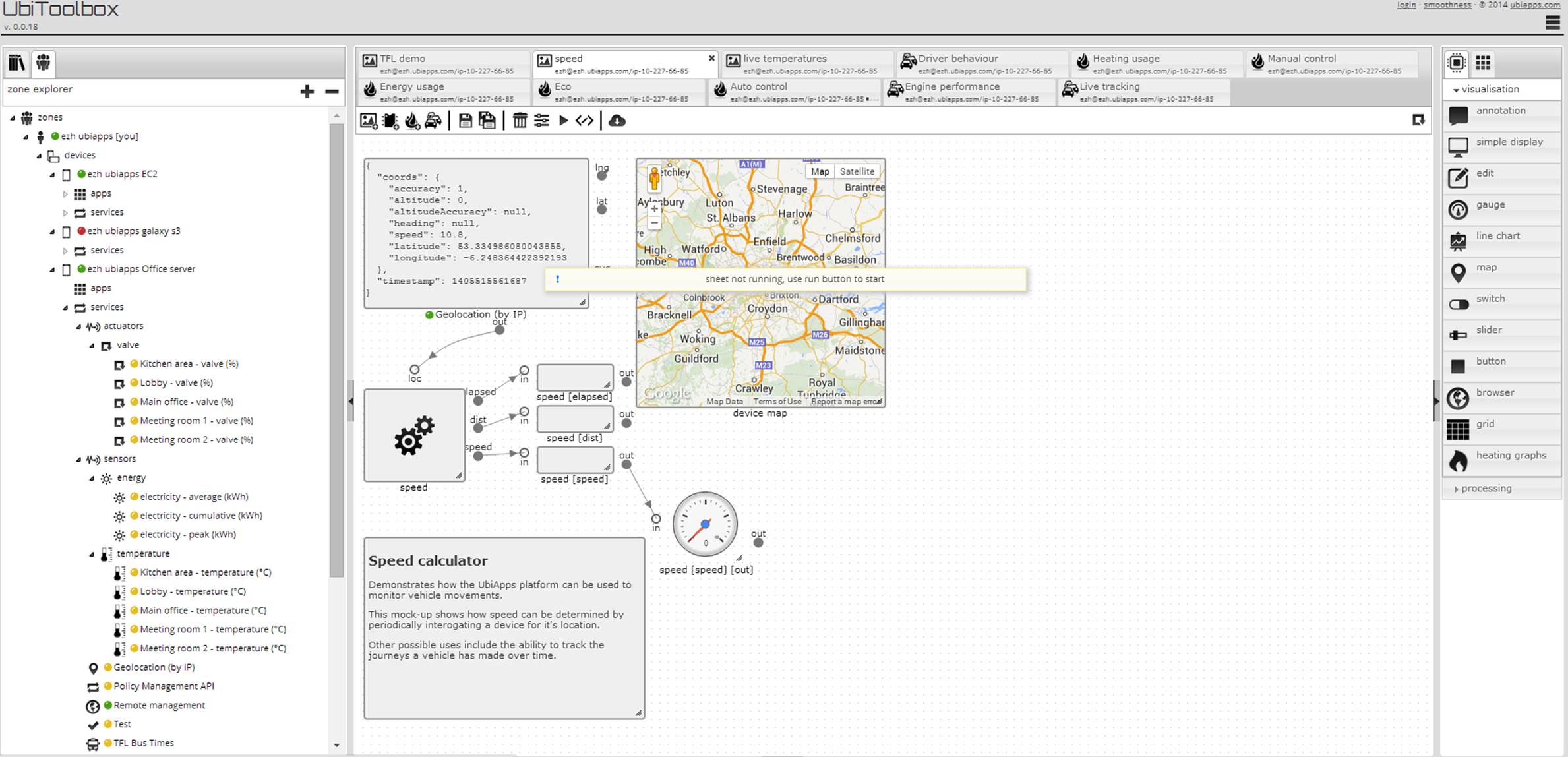 screenshot of Ubi Toolbox
