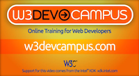 Screenshot from W3DevCampus video