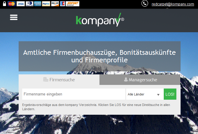 Screenshot from Kompany.at