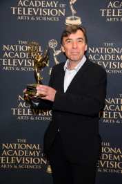 Thierry Michel with Emmy Award