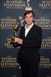 Thierry Michel with Emmy Award