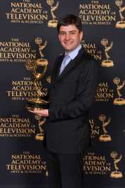 Philippe Le Hégaret with Emmy Award