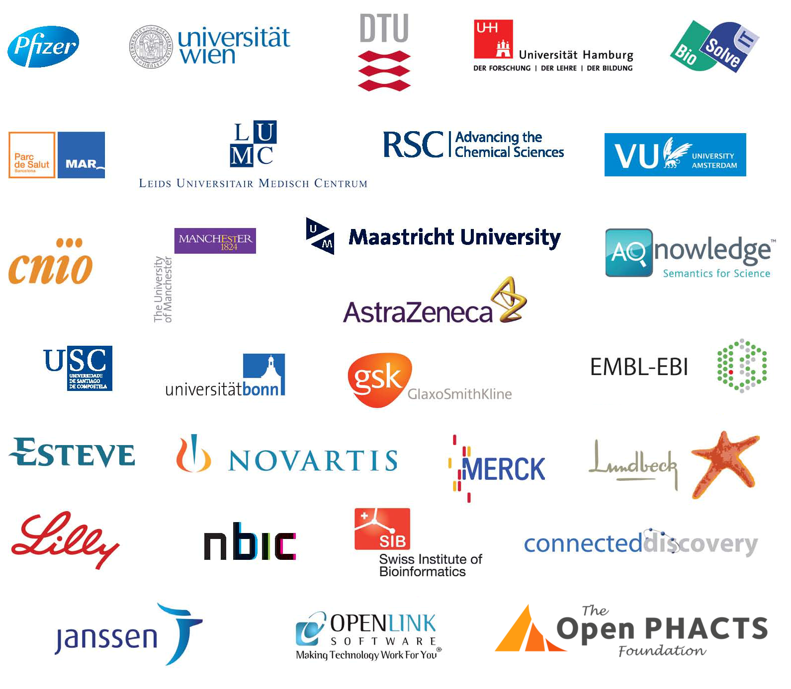 Lots of logos of lots of life sciences companies