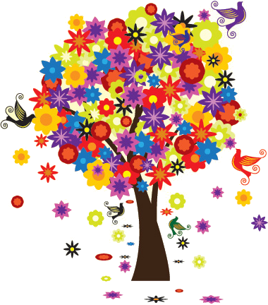 Tree blooming